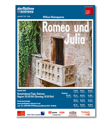 Plakat: Romeo und Julia